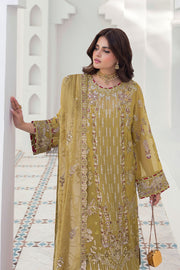 Ramsha Sonehri Vol-03 Embroidered Chiffon Unstitched 3Pc Suit BB-304