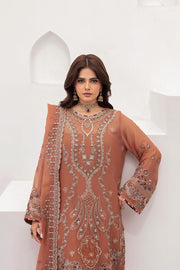 Ramsha Sonehri Vol-03 Embroidered Chiffon Unstitched 3Pc Suit BB-307