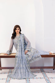 Ramsha Sonehri Vol-03 Embroidered Chiffon Unstitched 3Pc Suit BB-308