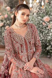Maria.B Mbroidered Fabrics Unstitched Wedding Formal 3Pc Suit BD-2701