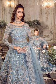 Maria.B Mbroidered Fabrics Unstitched Wedding Formal 3Pc Suit BD-2702