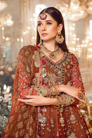 Maria.B Mbroidered Fabrics Unstitched Wedding Formal 3Pc Suit BD-2705