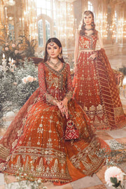 Maria.B Mbroidered Fabrics Unstitched Wedding Formal 3Pc Suit BD-2705