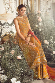 Maria.B Mbroidered Fabrics Unstitched Wedding Formal 3Pc Suit BD-2707