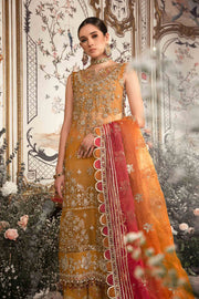 Maria.B Mbroidered Fabrics Unstitched Wedding Formal 3Pc Suit BD-2707