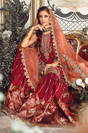Maria.B Mbroidered Fabrics Unstitched Wedding Formal 3Pc Suit BD-2708