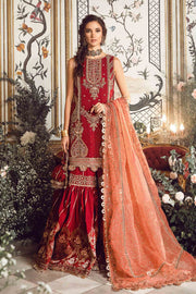 Maria.B Mbroidered Fabrics Unstitched Wedding Formal 3Pc Suit BD-2708