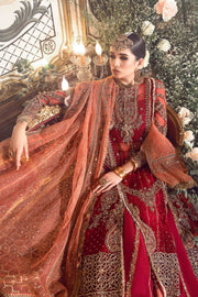 Maria.B Mbroidered Fabrics Unstitched Wedding Formal 3Pc Suit BD-2708