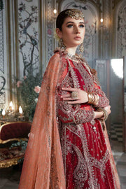 Maria.B Mbroidered Fabrics Unstitched Wedding Formal 3Pc Suit BD-2708