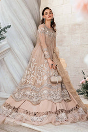 Maria.B Mbroidered Unstitched Organza Saree BD-2801