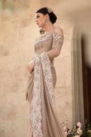 Maria.B Mbroidered Unstitched Organza Saree BD-2801