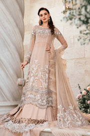 Maria.B Mbroidered Unstitched Organza Saree BD-2801