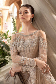 Maria.B Mbroidered Unstitched Organza Saree BD-2801