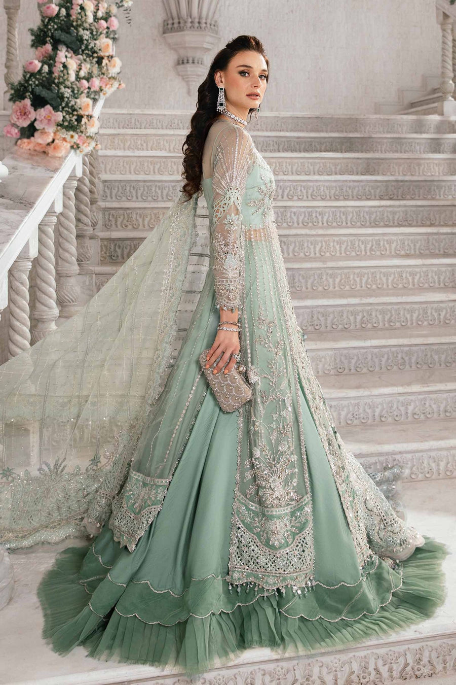 Maria.B Mbroidered Unstitched Organza 3Pc Suit BD-2803