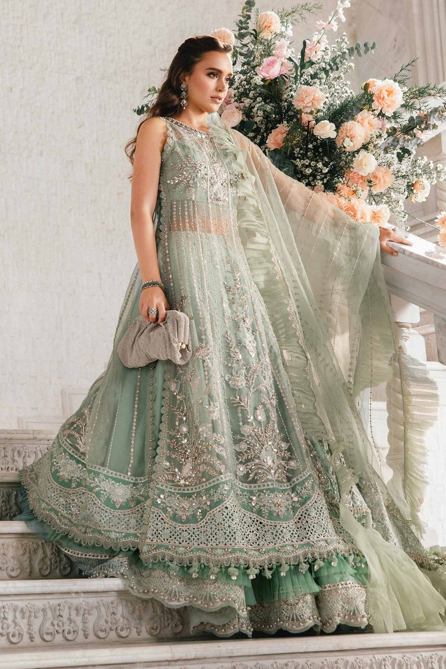 Maria.B Mbroidered Unstitched Organza 3Pc Suit BD-2803