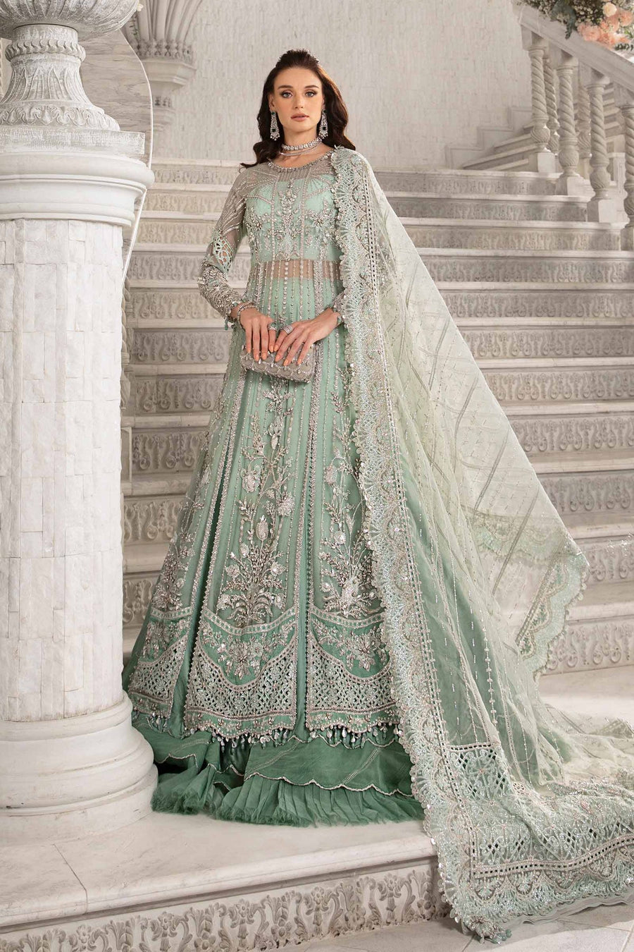 Maria.B Mbroidered Unstitched Organza 3Pc Suit BD-2803