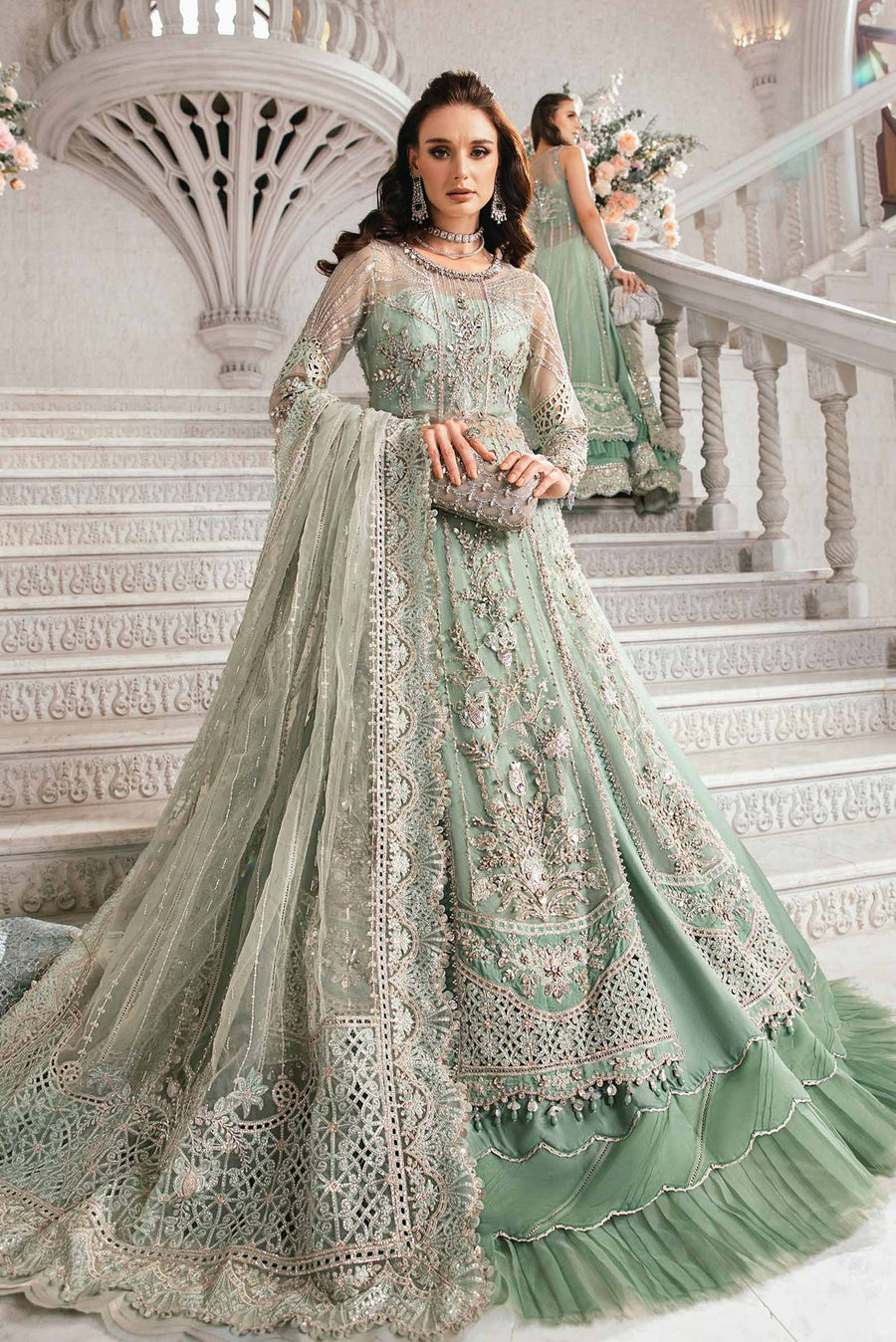 Maria.B Mbroidered Unstitched Organza 3Pc Suit BD-2803