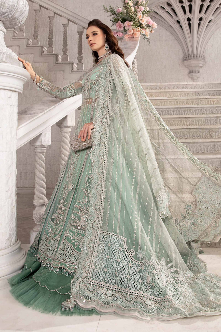 Maria.B Mbroidered Unstitched Organza 3Pc Suit BD-2803