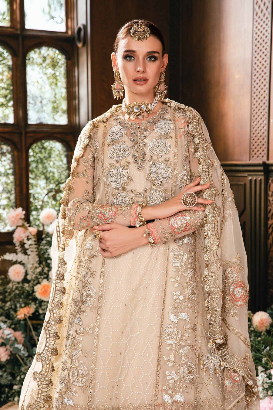 Maria.B Mbroidered Unstitched Organza 3Pc Suit BD-2805