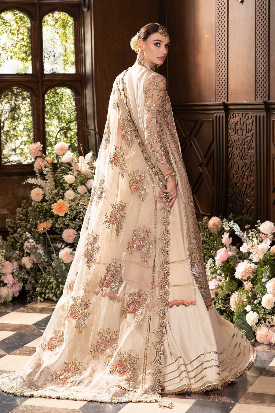 Maria.B Mbroidered Unstitched Organza 3Pc Suit BD-2805