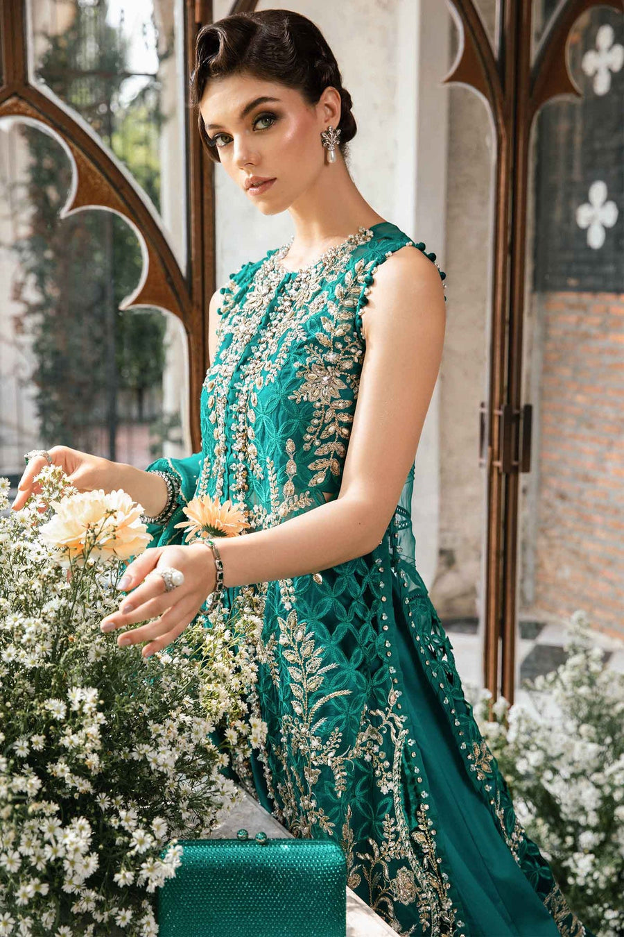 Maria.B Mbroidered Unstitched Organza 3Pc Suit BD-2806