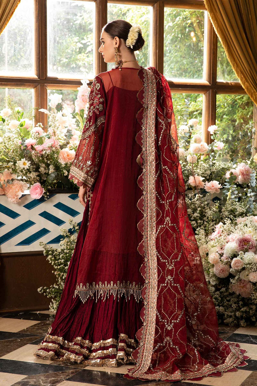 Maria.B Mbroidered Unstitched Organza 3Pc Suit BD-2807
