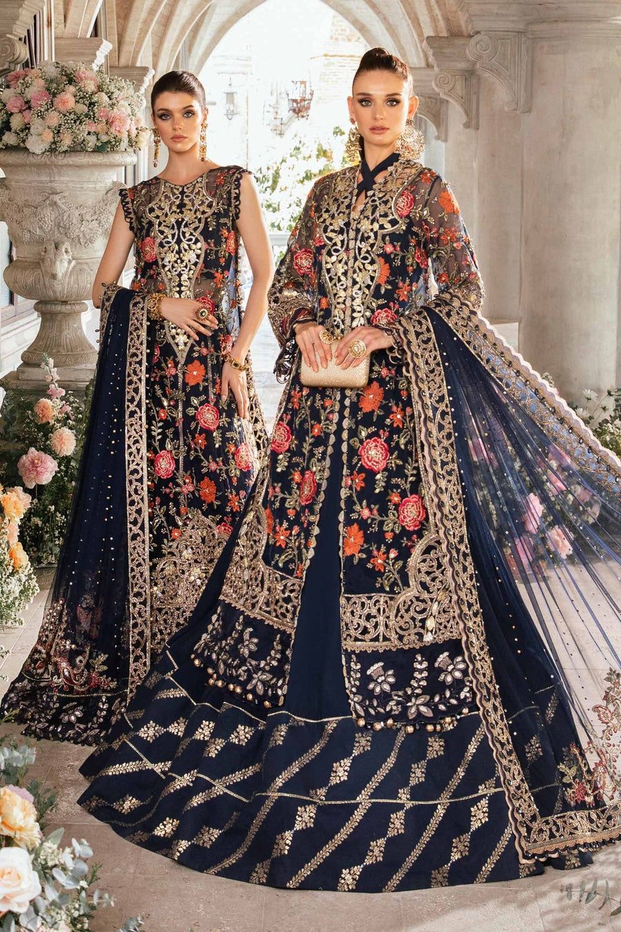 Maria.B Mbroidered Unstitched Organza 3Pc Suit BD-2808