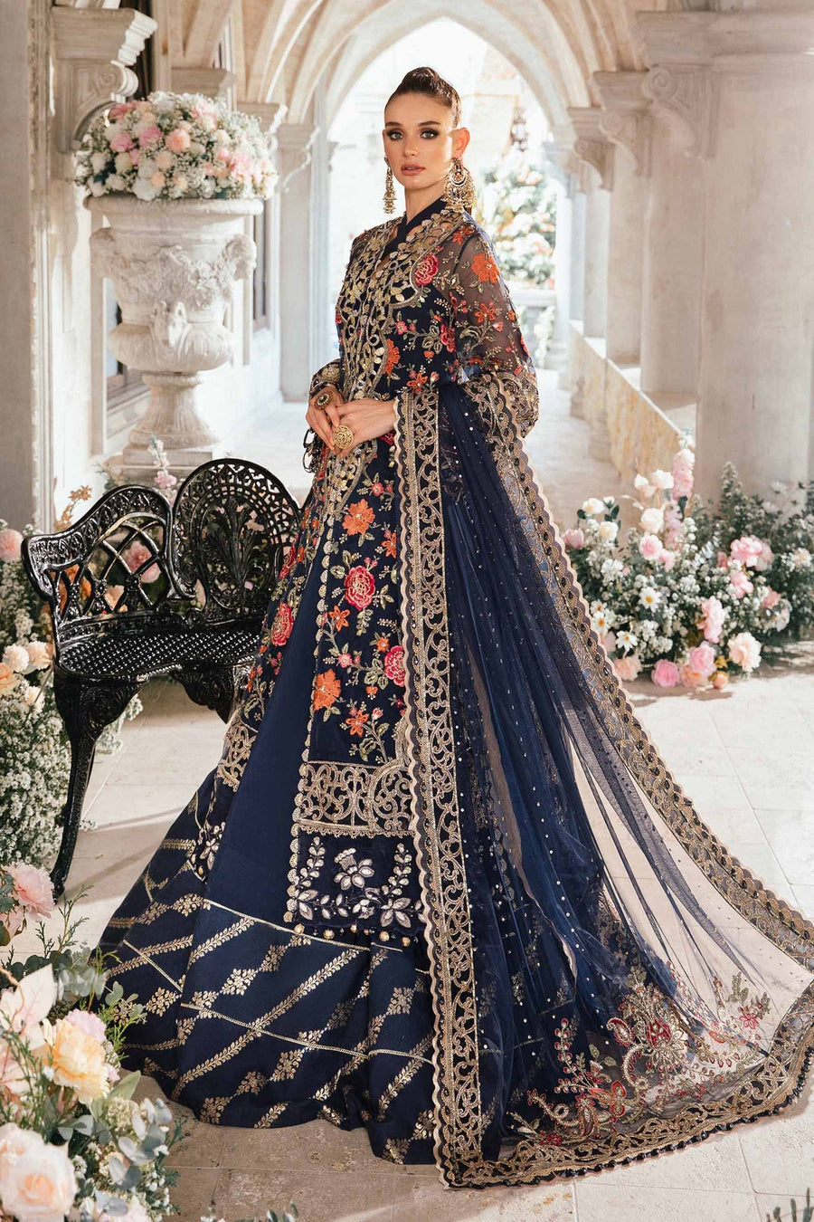 Maria.B Mbroidered Unstitched Organza 3Pc Suit BD-2808