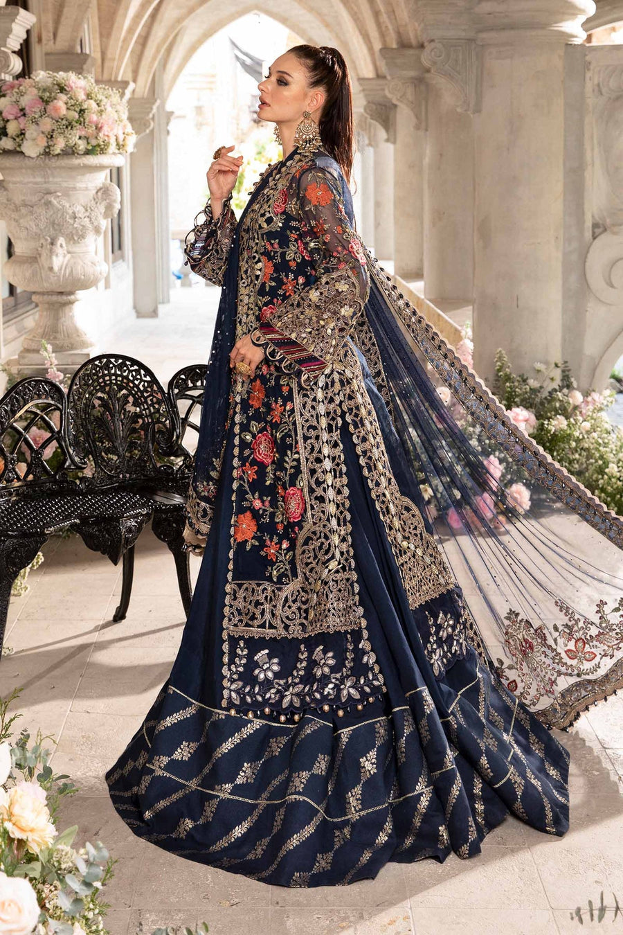Maria.B Mbroidered Unstitched Organza 3Pc Suit BD-2808