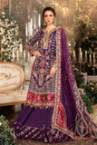 Maria.B Mbroidered Raw Silk Unstitched 3 Piece Suit BD-2903