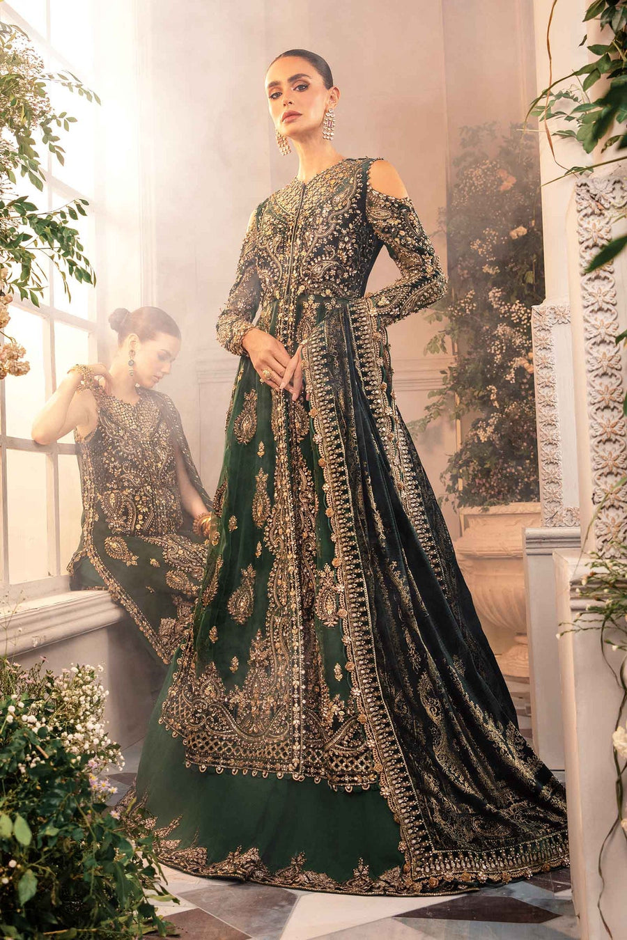 Maria.B Mbroidered Organza Unstitched 3 Piece Suit BD-2904