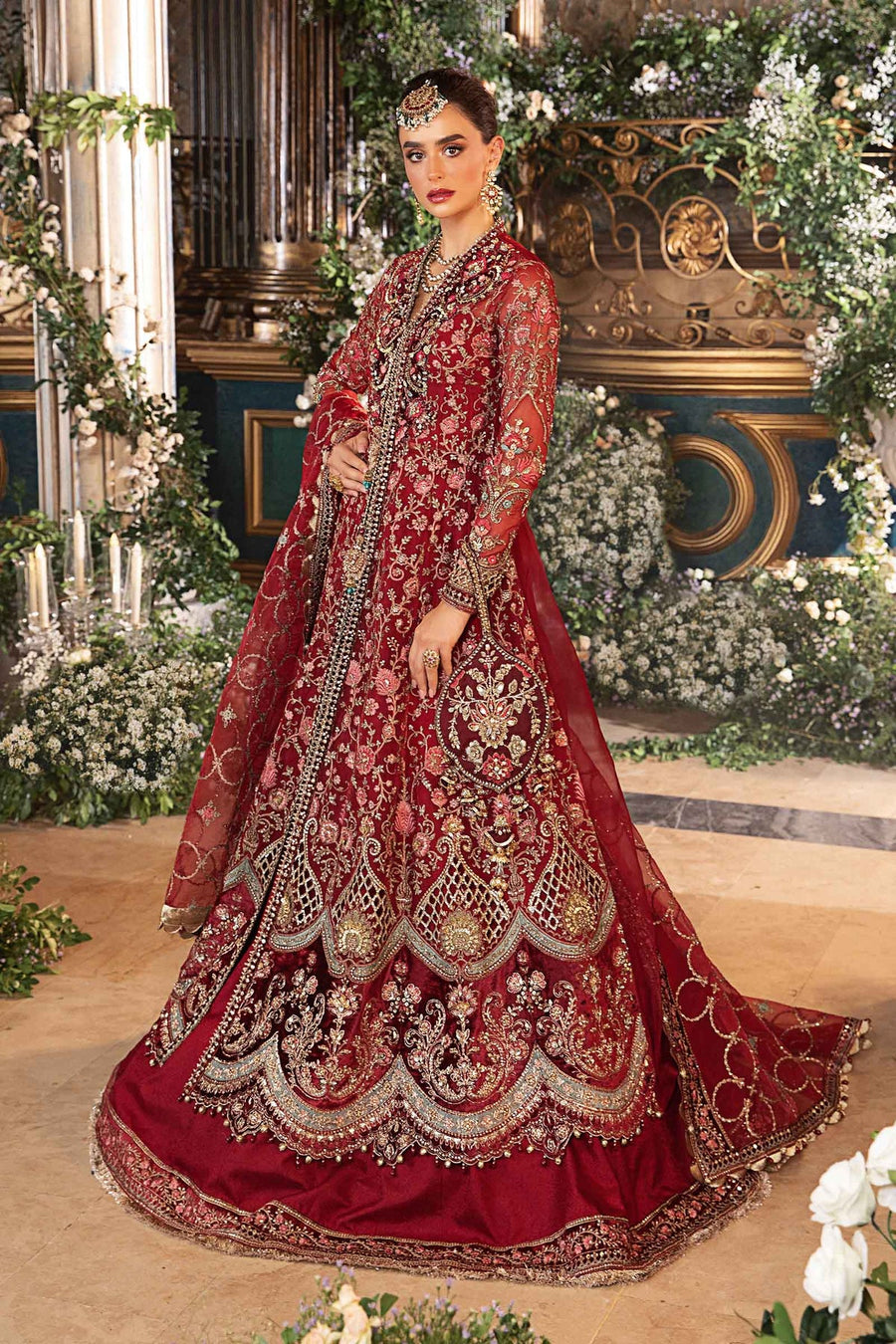 Maria.B Mbroidered Organza Unstitched 3 Piece Suit BD-2908
