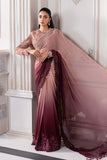 Maria.B Mbroidered Unstitched Embroidered Chiffon Saree BD-3001