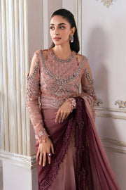 Maria.B Mbroidered Unstitched Embroidered Chiffon Saree BD-3001