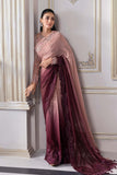 Maria.B Mbroidered Unstitched Embroidered Chiffon Saree BD-3001