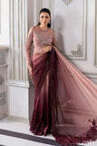 Maria.B Mbroidered Unstitched Embroidered Chiffon Saree BD-3001