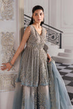 Maria.B Mbroidered 3 Piece Unstitched Embroidered Net Suit BD-3002