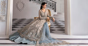 Maria.B Mbroidered 3 Piece Unstitched Embroidered Net Suit BD-3002