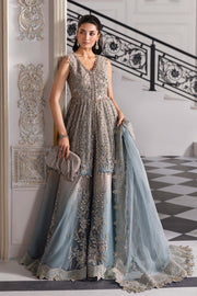 Maria.B Mbroidered 3 Piece Unstitched Embroidered Net Suit BD-3002
