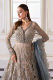 Maria.B Mbroidered 3 Piece Unstitched Embroidered Net Suit BD-3002
