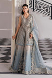Maria.B Mbroidered 3 Piece Unstitched Embroidered Net Suit BD-3002