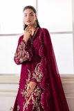 Maria.B Mbroidered 3 Piece Unstitched Embroidered Chiffon Suit BD-3003