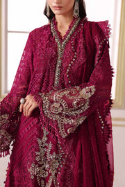 Maria.B Mbroidered 3 Piece Unstitched Embroidered Chiffon Suit BD-3003