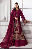 Maria.B Mbroidered 3 Piece Unstitched Embroidered Chiffon Suit BD-3003