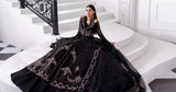 Maria.B Mbroidered 3 Piece Unstitched Embroidered Organza Suit BD-3004