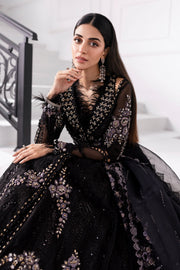 Maria.B Mbroidered 3 Piece Unstitched Embroidered Organza Suit BD-3004