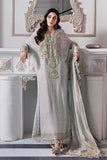 Maria.B Mbroidered 3 Piece Unstitched Embroidered Chiffon Suit BD-3005