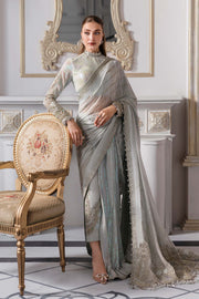 Maria.B Mbroidered 3 Piece Unstitched Embroidered Chiffon Suit BD-3005