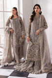Maria.B Mbroidered 3 Piece Unstitched Embroidered Organza Suit BD-3006