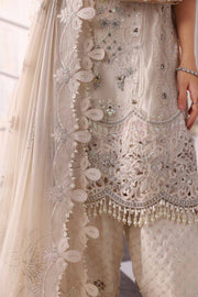 Maria.B Mbroidered 3 Piece Unstitched Embroidered Chiffon Suit BD-3007